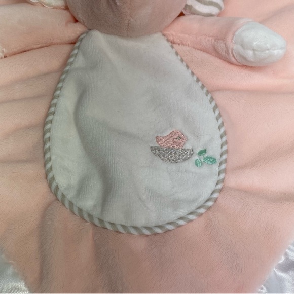 Pink Elephant Lovey Douglas Cuddle Toys Lil Snuggler Pink White Security Blanket - Picture 7 of 10